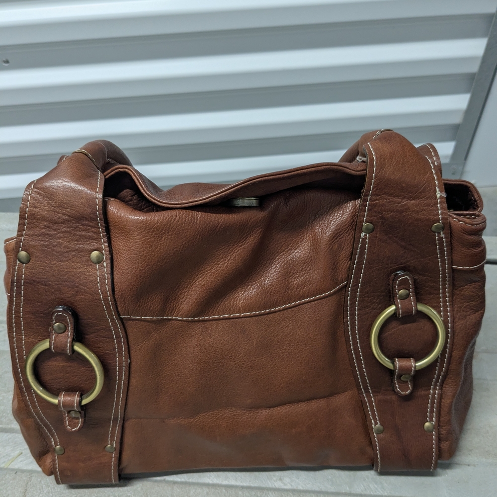 Brown Leather Tote Bag